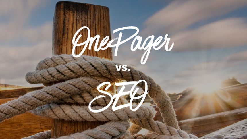 Onepager vs Seo