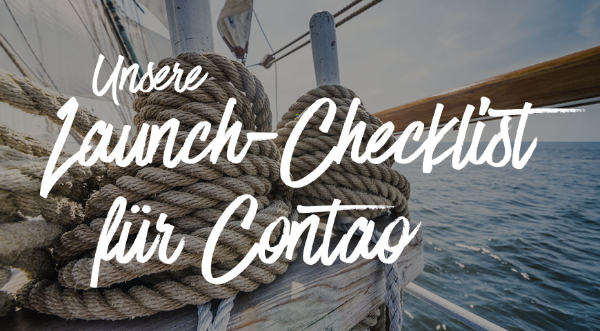 Launch Checklist für Contao